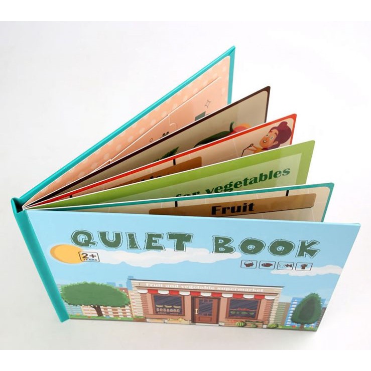 Maninan Anak QUIET BOOK Buku Aktivitas Anak Edukasi Velcro Activity