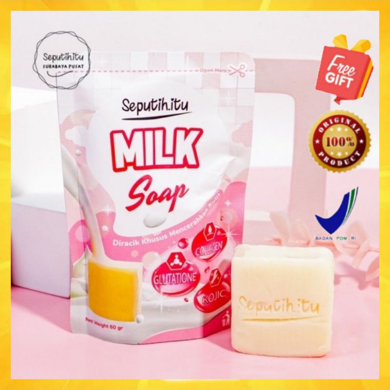[READY STOCK] WHITENING MILK SOAP SEPUTIH ITU - Seputih.itu Milk Soap original BPOM