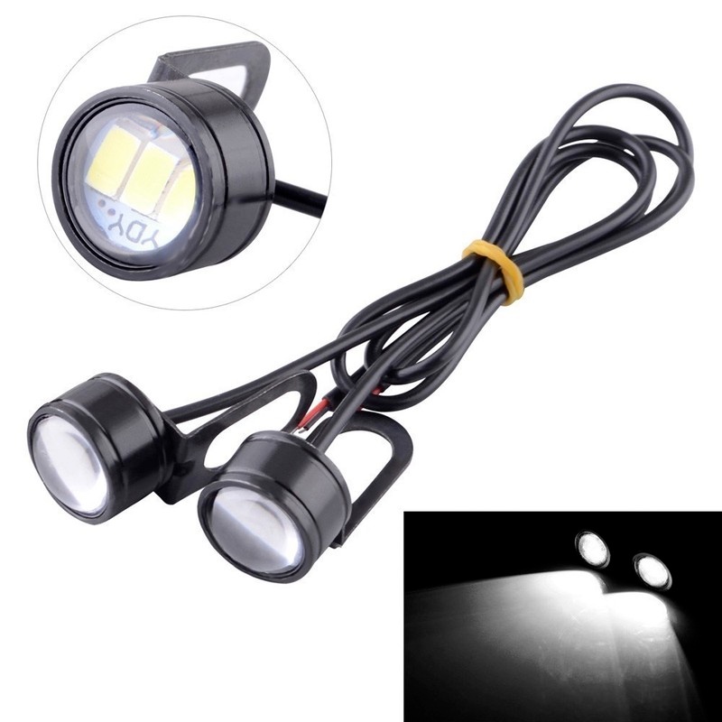 [2pcs Eagle Eye Lights For Motorcycle LED Signal Lamp][12V Warning Brake Strobe Flash Light Muticolour Hawkeye Spotlight]