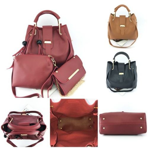 CR 7210 GT 1603 BQ 1889 GI 3015 TAS 3IN1 HAND BAG IMPORT WANITA CEWEK PEREMPUAN JAKARTA BTH LT 1205