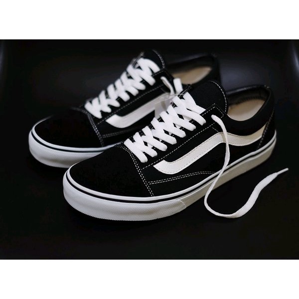 ( GRADE ORI ) SEPATU VANS HITAM OLDSKOOL PREMIUM SNEAKERS SEKOLAH PRIA WANITA READY SZ 36-44