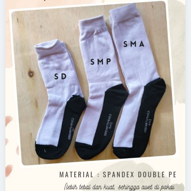 KAOS KAKI SEKOLAH SD, SMP, SMA