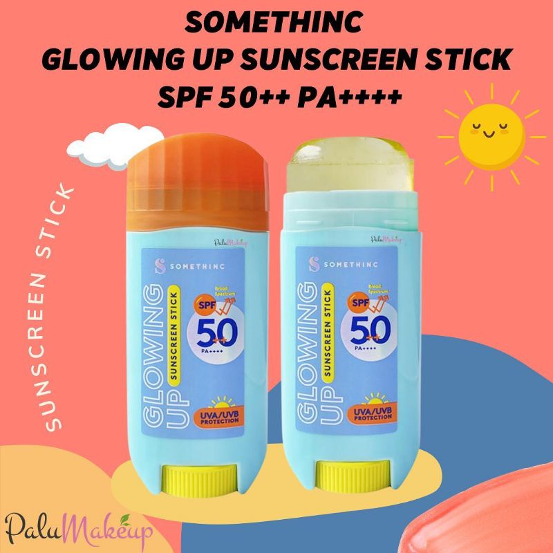 somethinc glowing up suncreen stick 15gr | Shopee Indonesia