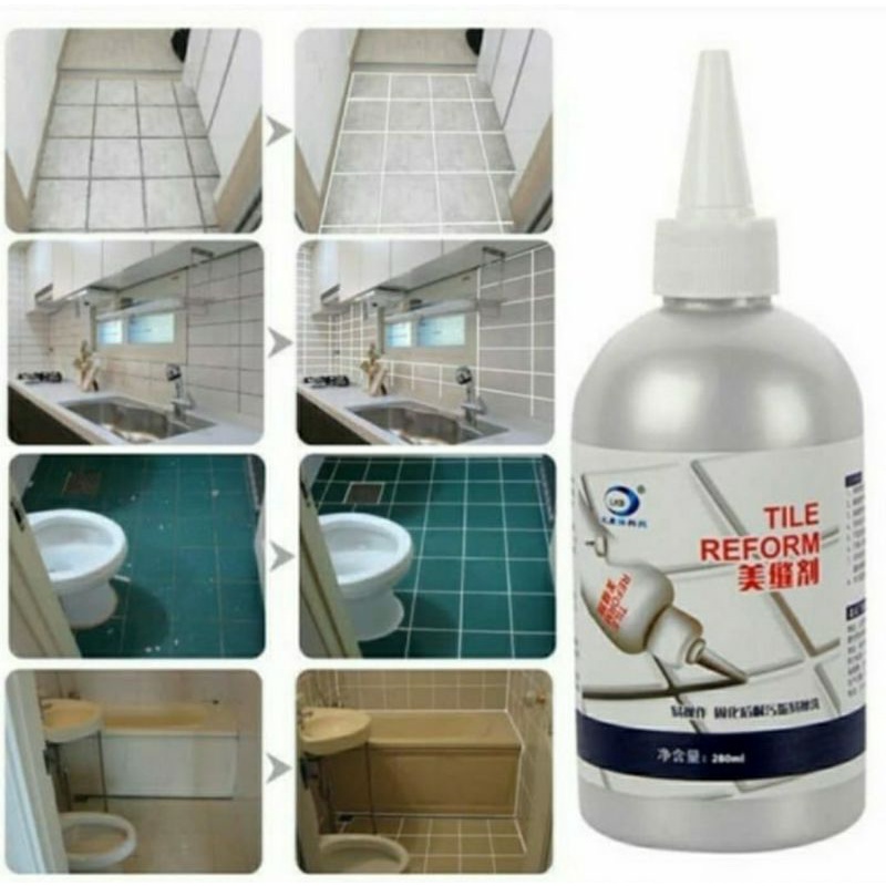 krim/cream nat ubin keramik kamar mandi ruangan anti bocor - putih