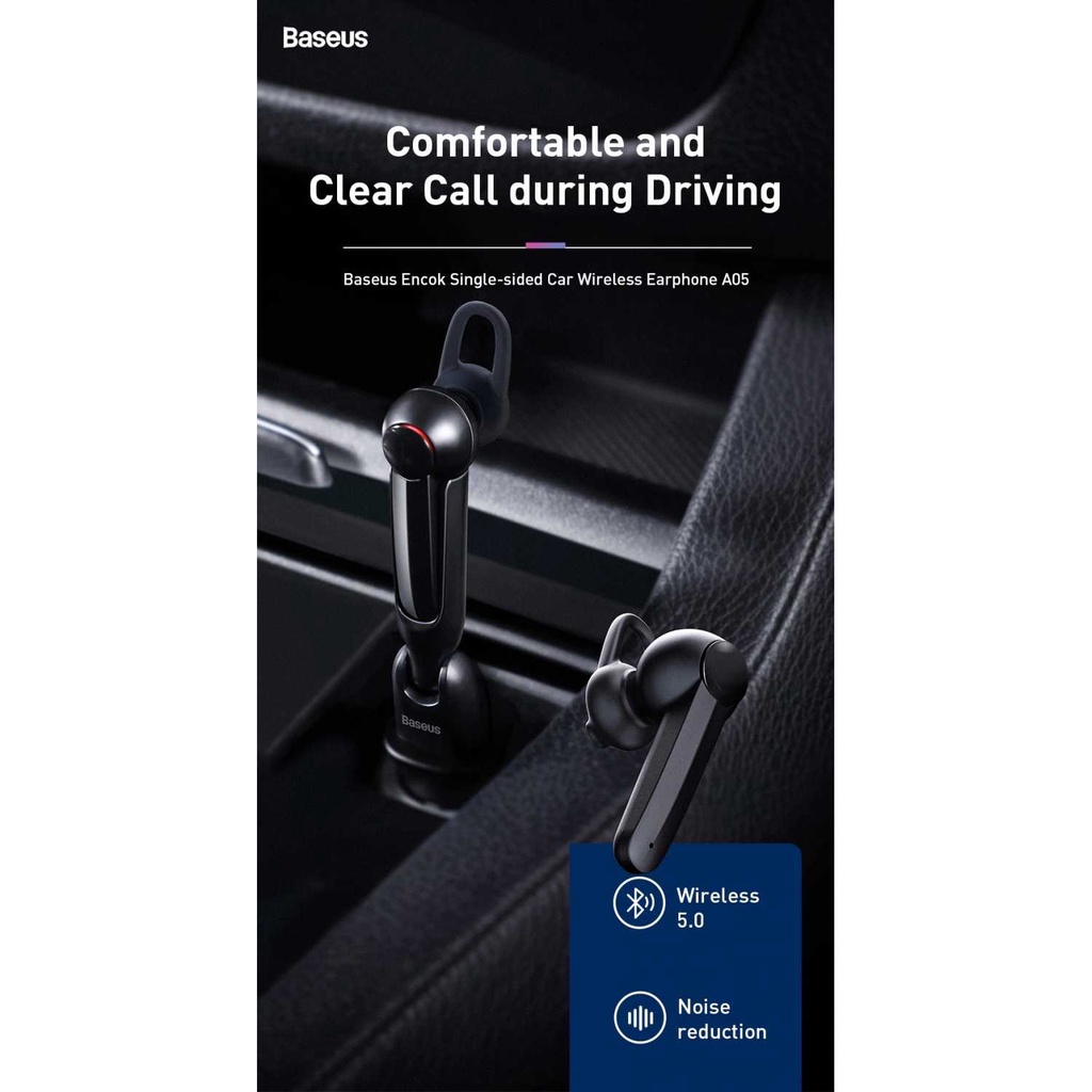 BASEUS Encok A05 Single Bluetooth 5.0 Earphone NGA05