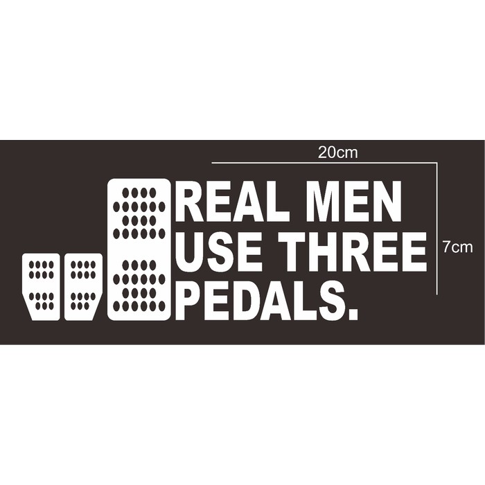 

cutting sticker/stiker real men