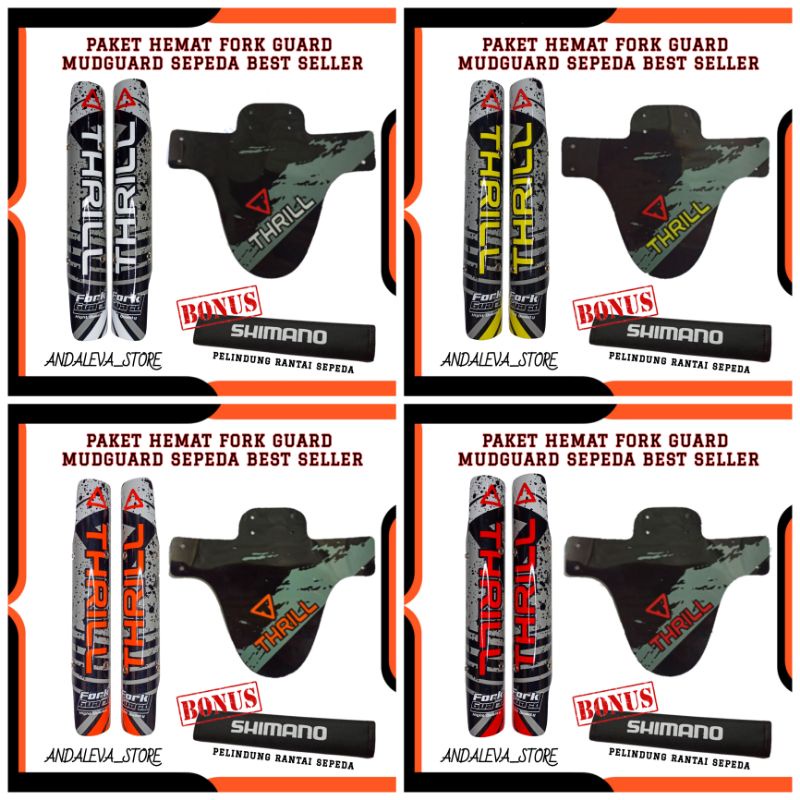 [ PAKET DISKON ] FORK GUARD SEPEDA MTB / SPAKBOR SEPEDA / PELINDUNG RANTAI SEPEDA / MUDGUARD SEPEDA