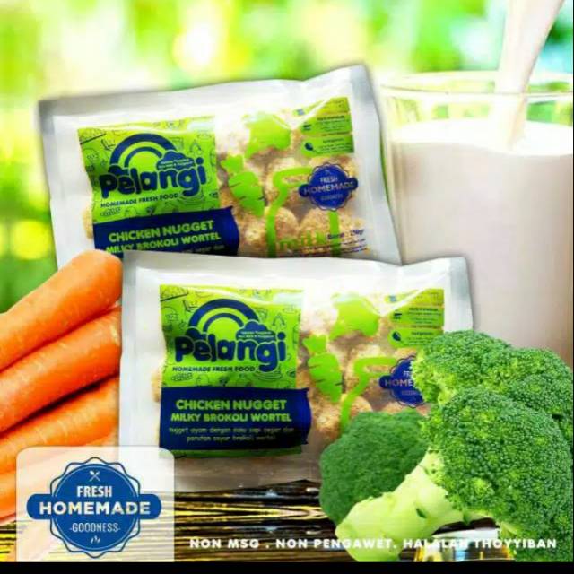 

Chiken nungget milky brokoli dan wartel berat 250 gram
