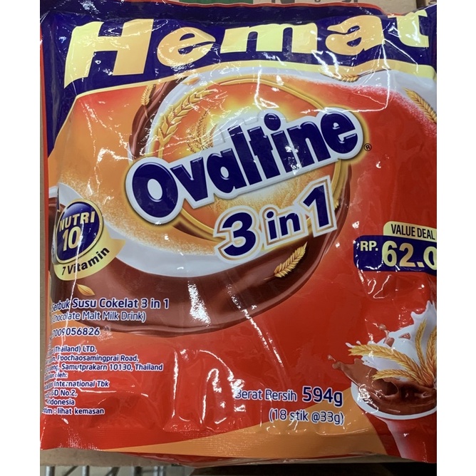 

OVALTINE BUBUK SUSU COKLAT 3IN1 - 594 GR