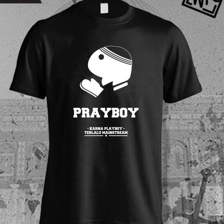 Kaos baju islami &quot;PRAY BOY&quot; COTTON COMBED 30s premium / kaos dakwah / kaos religi