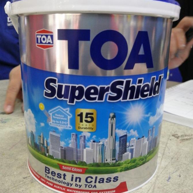 CAT TEMBOK TOA SUPERSHIELD 2,5 LITER CAT TINTING EXTERIOR SEMI GLOSS