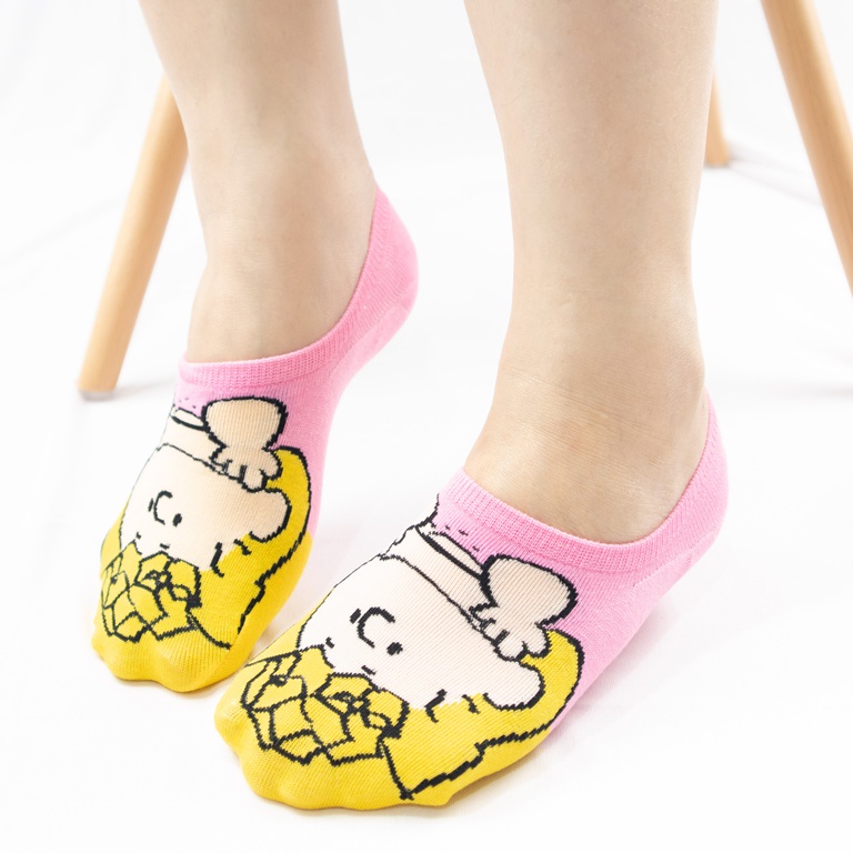 SNOOPY - Kaos Kaki Pendek Invisible Setelapak Kaki/ Kaos Kaki Tumit Dewasa Wanita-2
