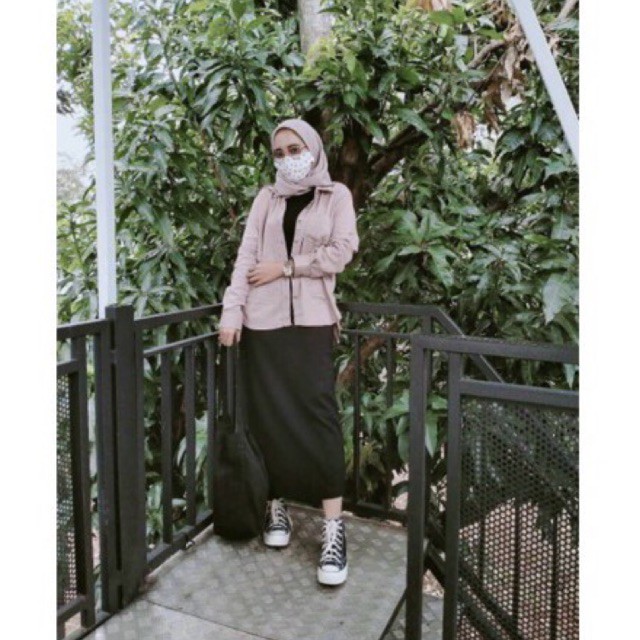 pencil skirt / rok span - dark army