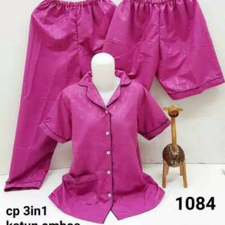 Baju tidur stelan 3in1 XL dan XXL EMBOS Shopee Indonesia Baju tidur stelan 3in1 XL dan XXL EMBOS Shopee Indonesia