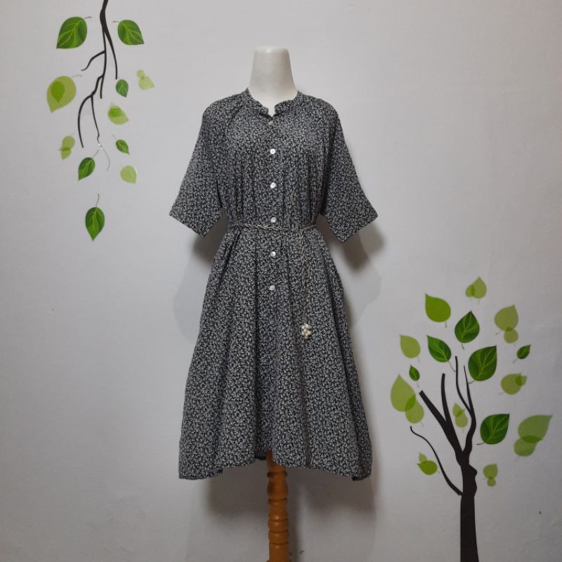 Preloved tunik dress vintage bunga jumbo size