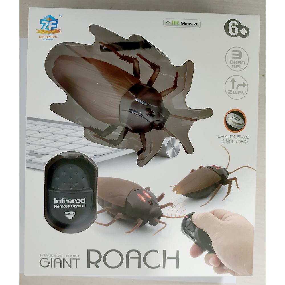 Giant Roach Mainan Prank Kecoa Dengan Remot Kontrol - H1 No Color