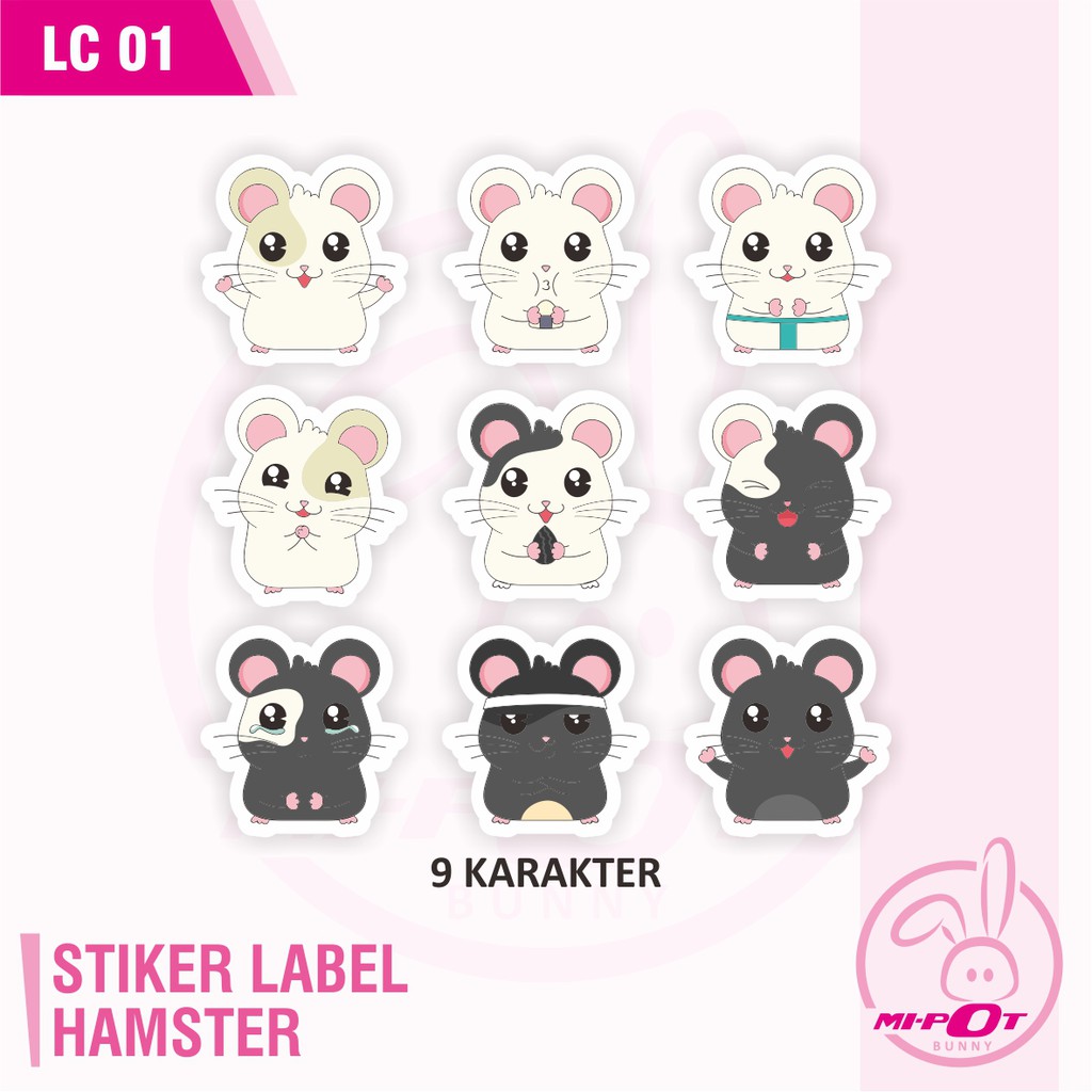 

STIKER LABEL - HAMSTER
