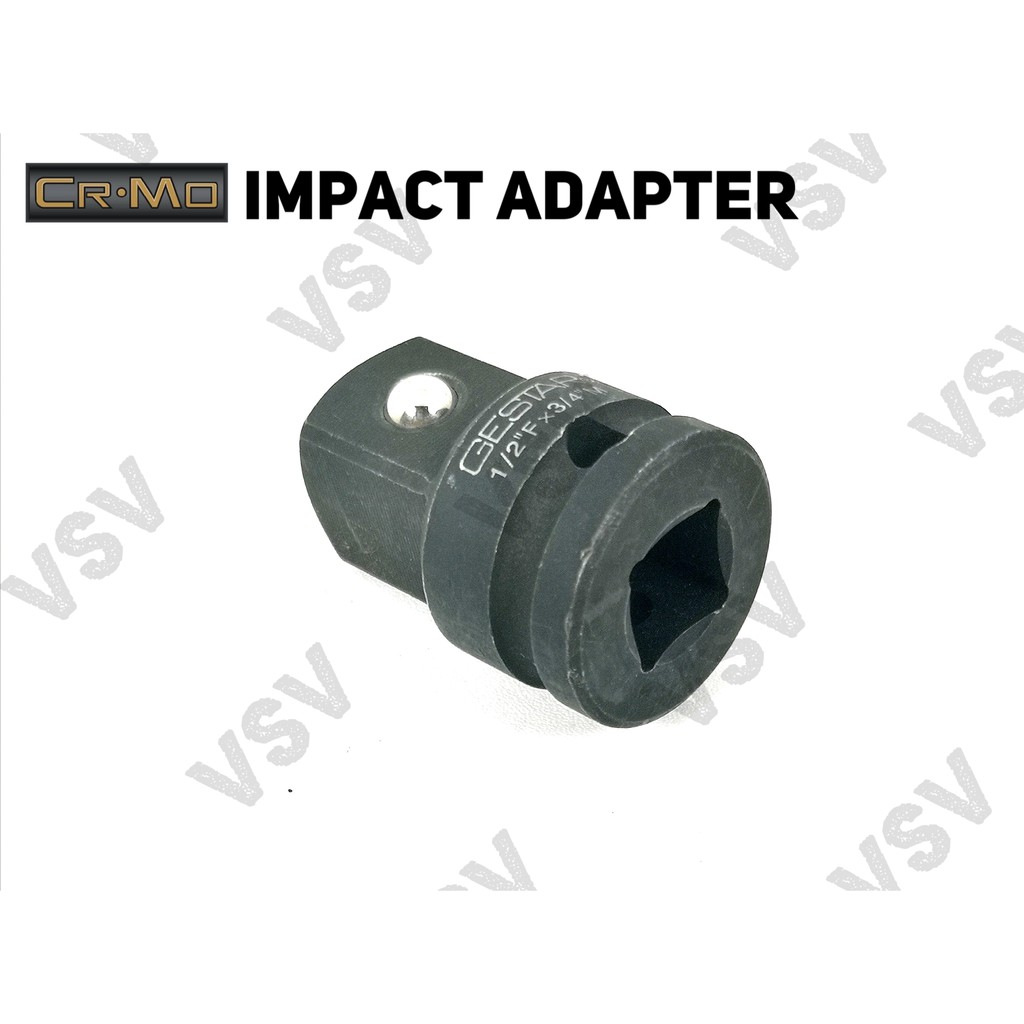 Gestar Impact Adapter 1/2&quot;F x 3/4&quot;M Adaptor Shock impact Sambungan Sok