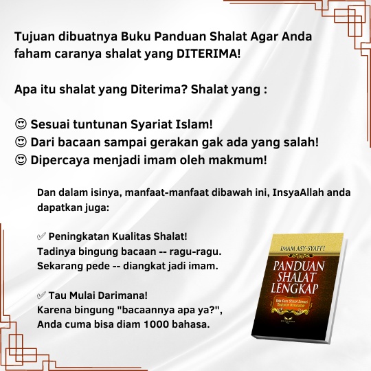 Buku Panduan Shalat Lengkap Imam Syafi I Shopee Indonesia