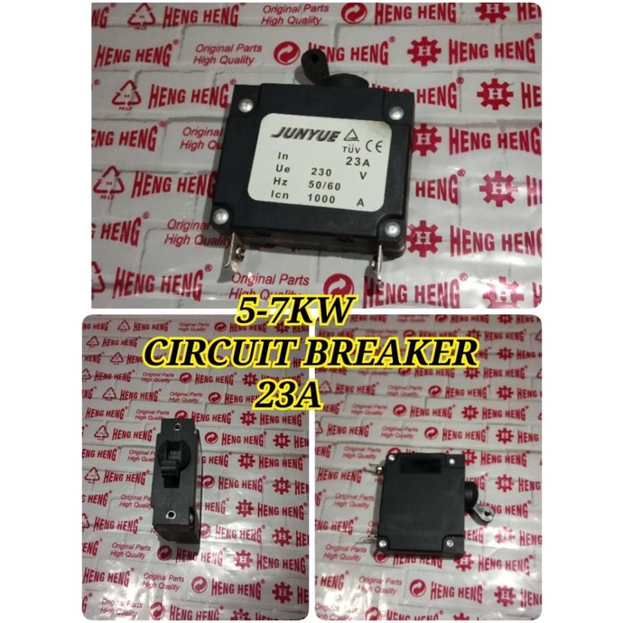 5-7KW MCB Circuit Braker 23A Genset Bensin 5000 6000 7000 watt terlaris