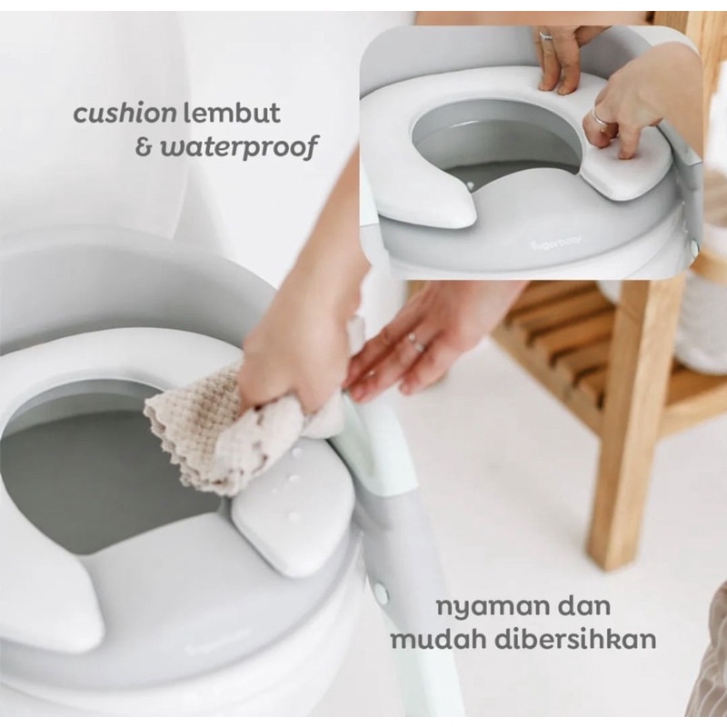 Sugar Baby Potty Training Seat &amp; Ladder / Toilet Training