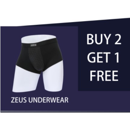 Alat kesehatan /   Zeus Underwear  Celana Dalam Kesehatan Pria  Beli 2 Gratis 1