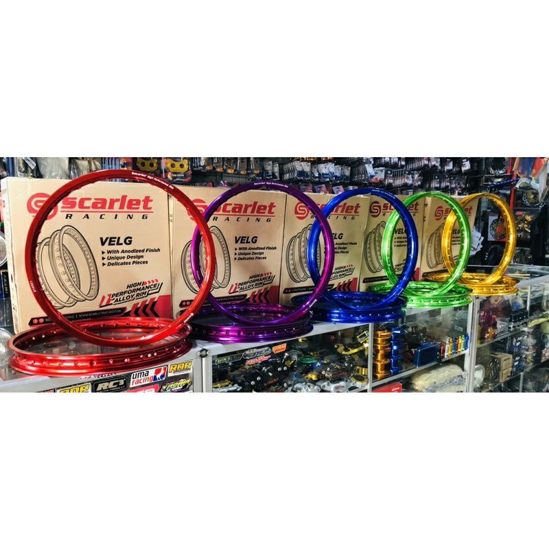 Velg Scarlet Ring 18-160 Ring 17-140 Konsep Victor Thailand / RXK Non Jinfei TDR TK Takasago Rossi V