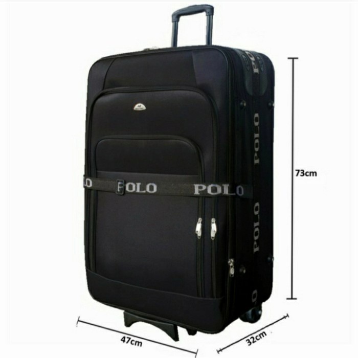 koper polo 28 inch besar - Hitam