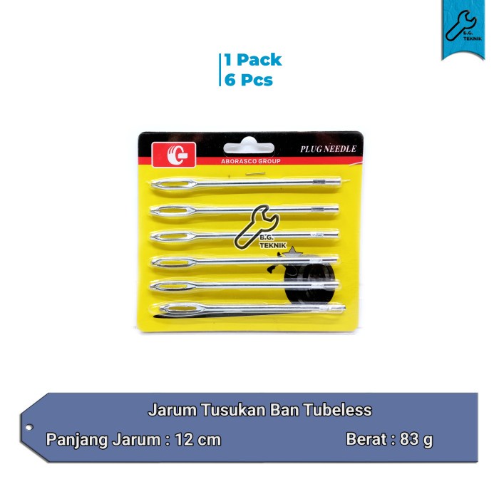 Jarum Tusukan Ban Tubeless (isi 6)