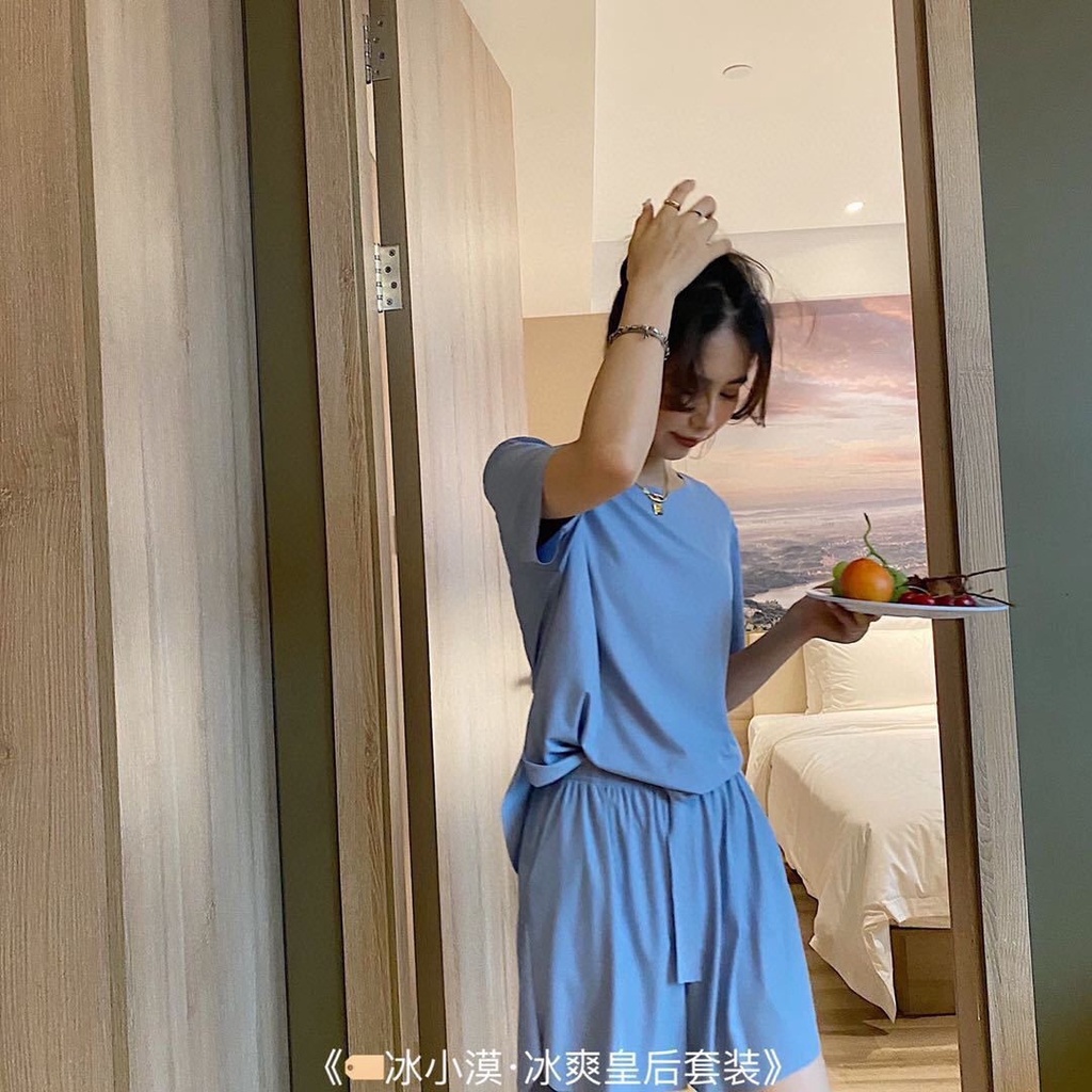 BAJU TIDUR WANITA PIYAMA WANITA PIYAMA PENDEK BAJU TIDUR PENDEK WANITA CELANA PENDEK WANITA PAKAIAN TIDUR PIYAMA BAJU TIDUR LENGAN PENDEK PIYAMA LENGAN PENDEK BAJU TIDUR WANITA POLOS PIYAMA CELANA PENDEK THARA SHORT SET-8