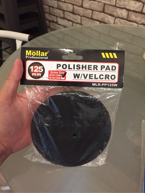 Polisher Pad Velcro 5 Inch Tatakan Busa Amplas Bulat