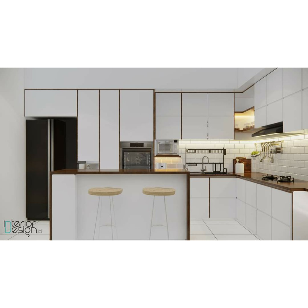 KITCHEN SET HPL KAYU / KITCHEN SET MINIMALIS / KITCHEN SET CUSTOM