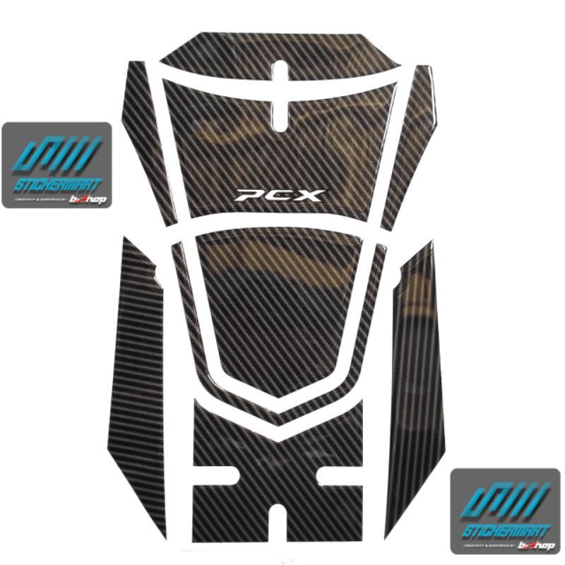 Tankpad New PCX 160 motif carbon