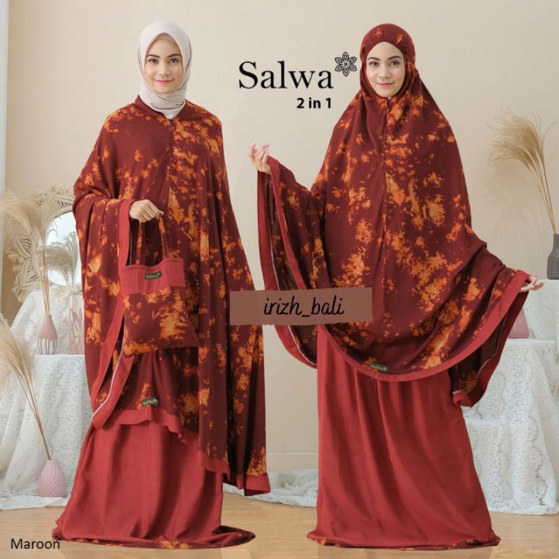 Mukena Salwa Tiedye 2 in 1  All Size Baneska