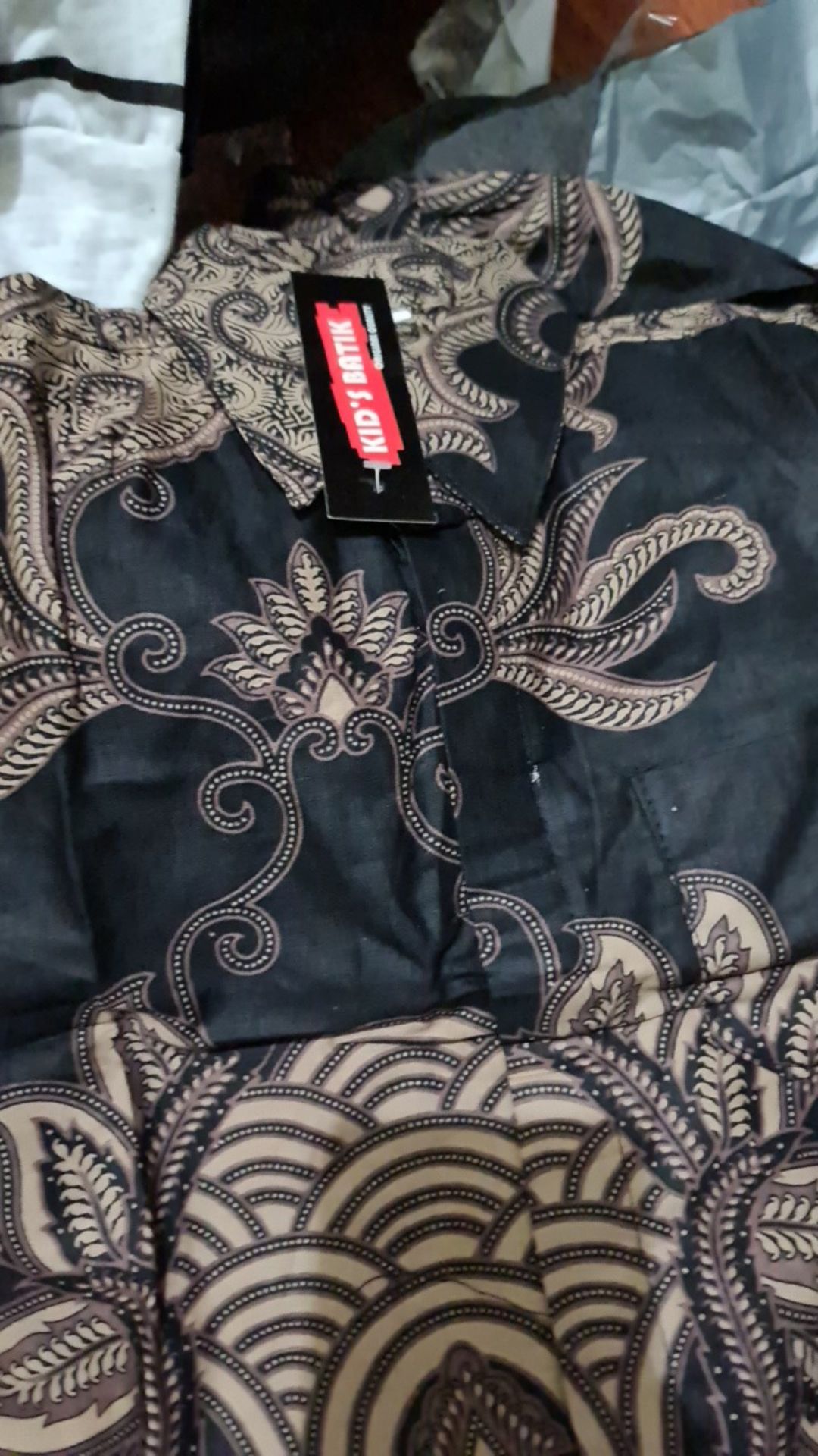 Baju Koko Batik Anak Laki - Laki Lengan Panjang Kain Ori Toyobo Mix Batik - Fashion Muslin Anak