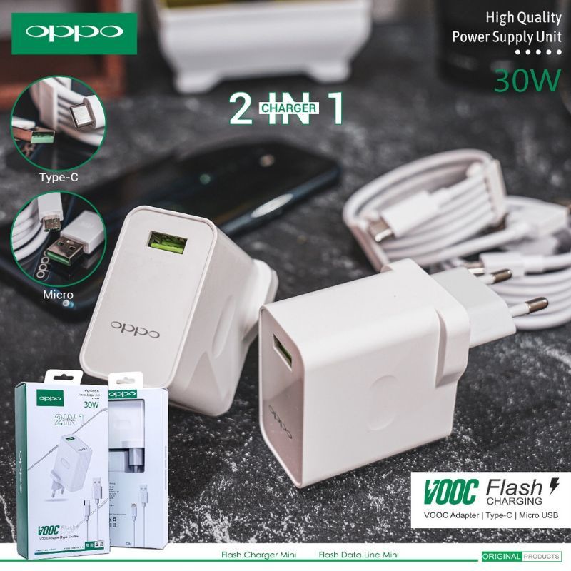 CHARGER OPPO 30W FAST CHARGING ORIGINAL KN