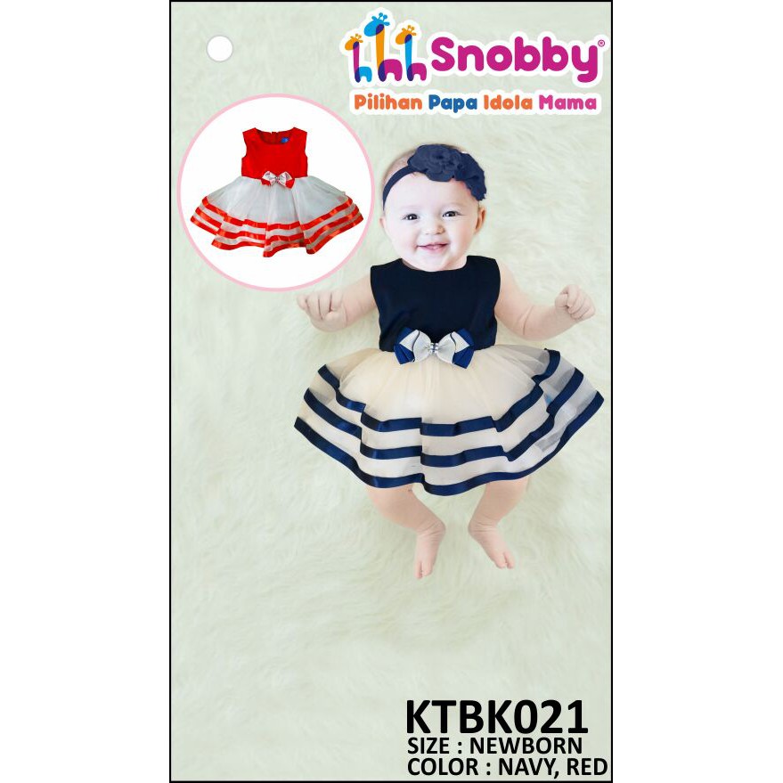 Snobby Baby Dress / Dress lebaran Bayi / Dress Pita / dress new born
