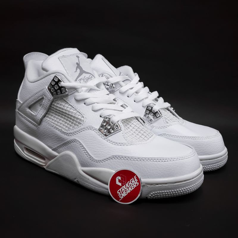 all white retro 4
