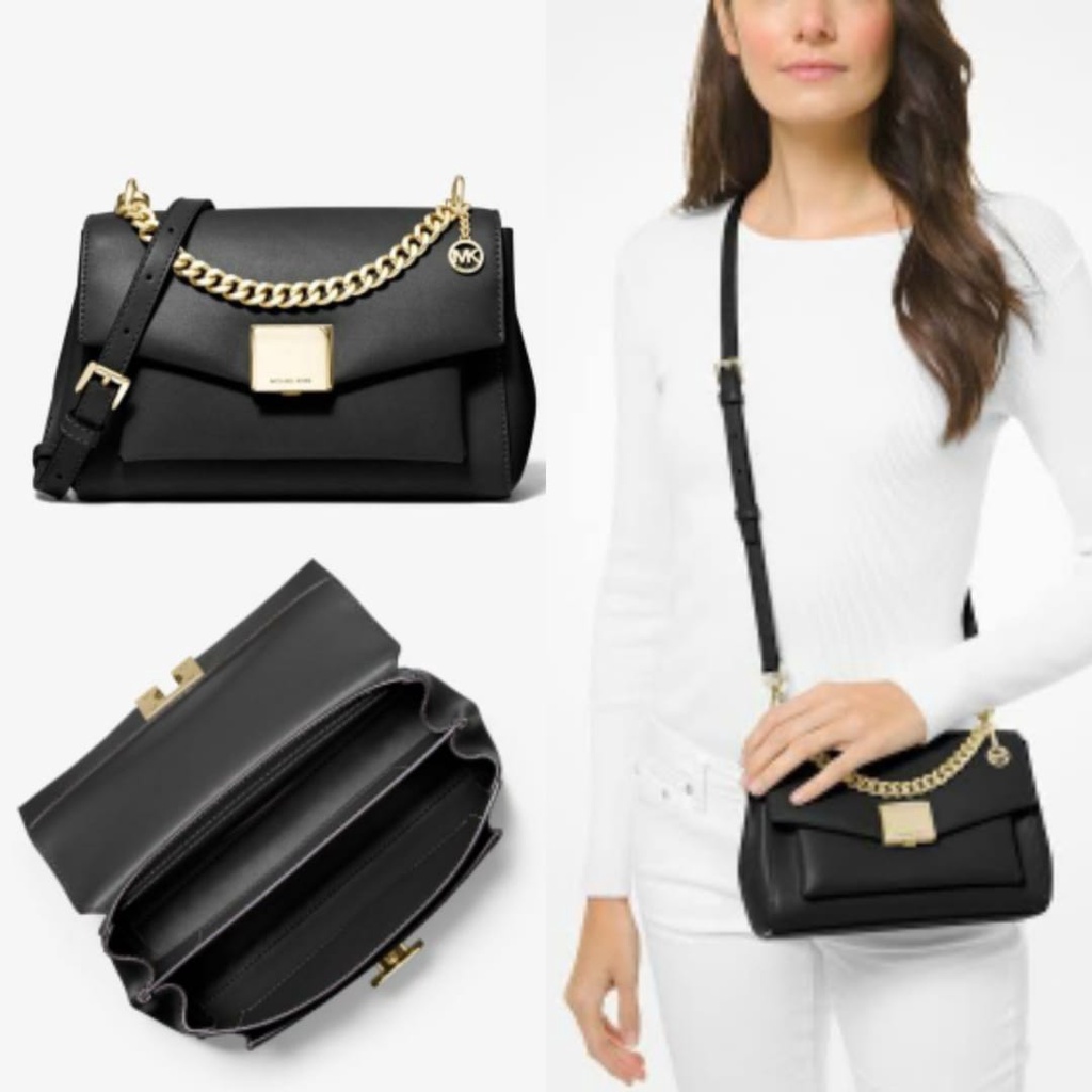 Michael Kors Lita Medium Shoulder Bag Black