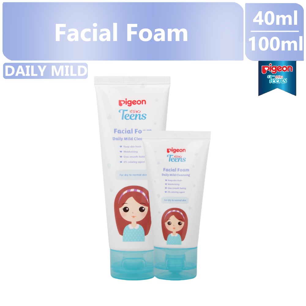 PIGEON Teens Facial Foam Daily Mild Cleansing - Sabun Cuci Muka Face Wash Normal Skin