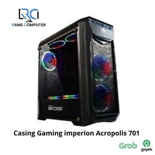 Imperion PC Case Acropolis 701 Casing Komputer Gaming Tempered glass