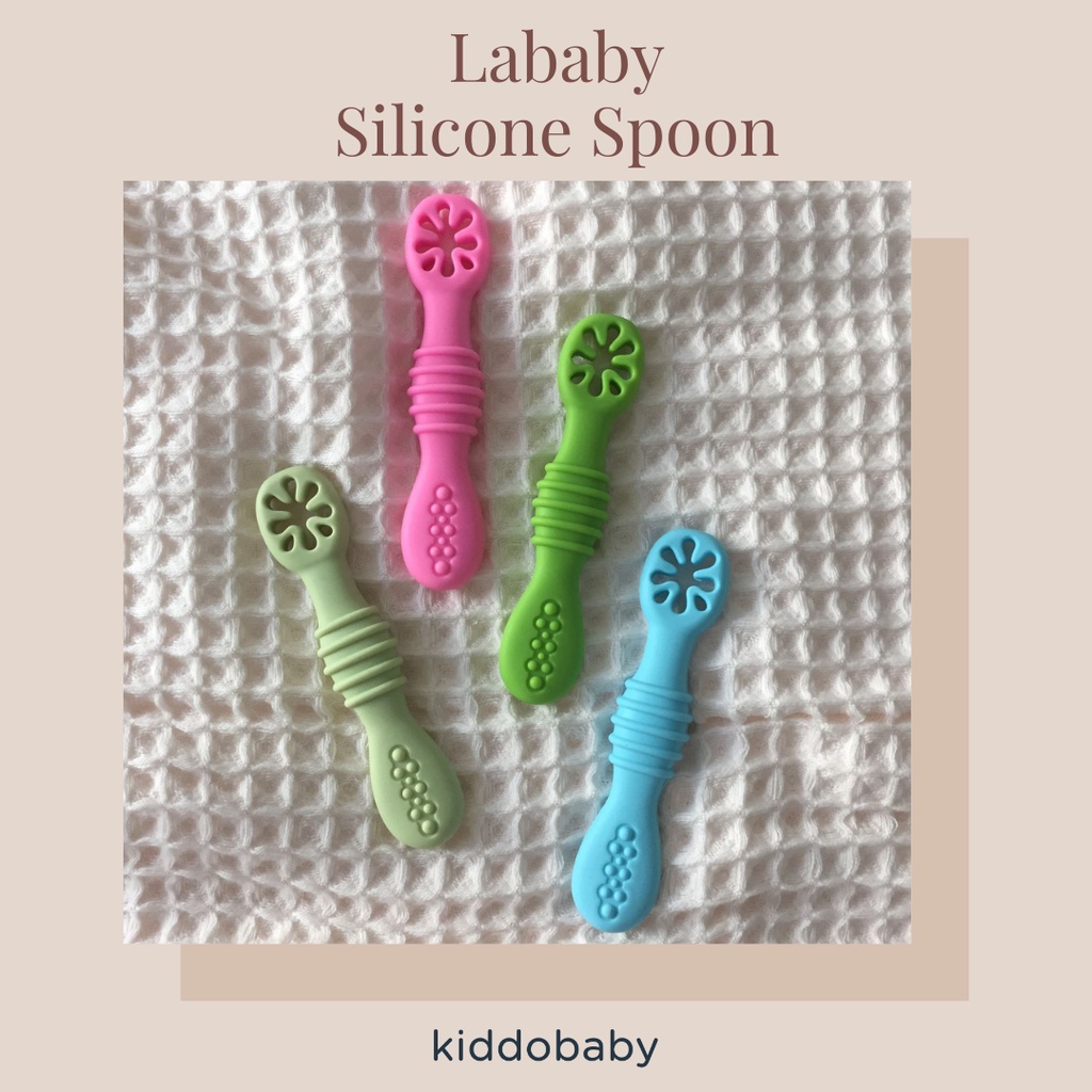 Lababy Silicone Spoon | Sendok Makan Bayi Silikon