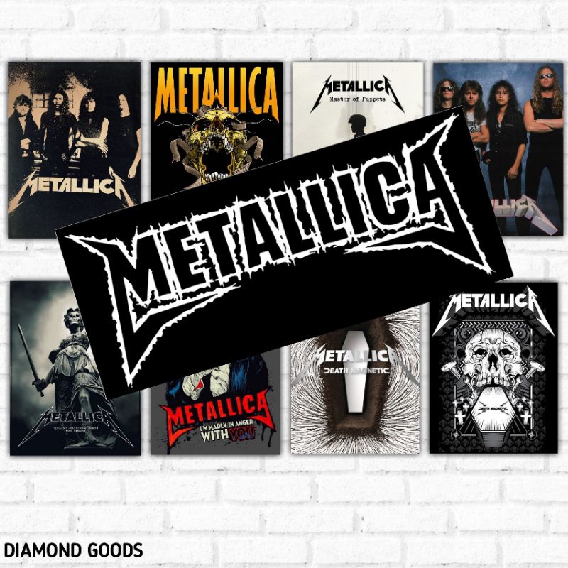 poster aesthetic / collage wall poster - band metallica