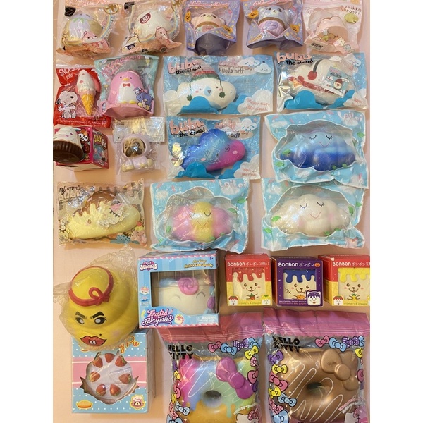 Promo Squishy Licensed Mini Jumbo Frosted Fairytale, Hellokitty Donut, Poop, Sumiko Gurashi, Cloud b