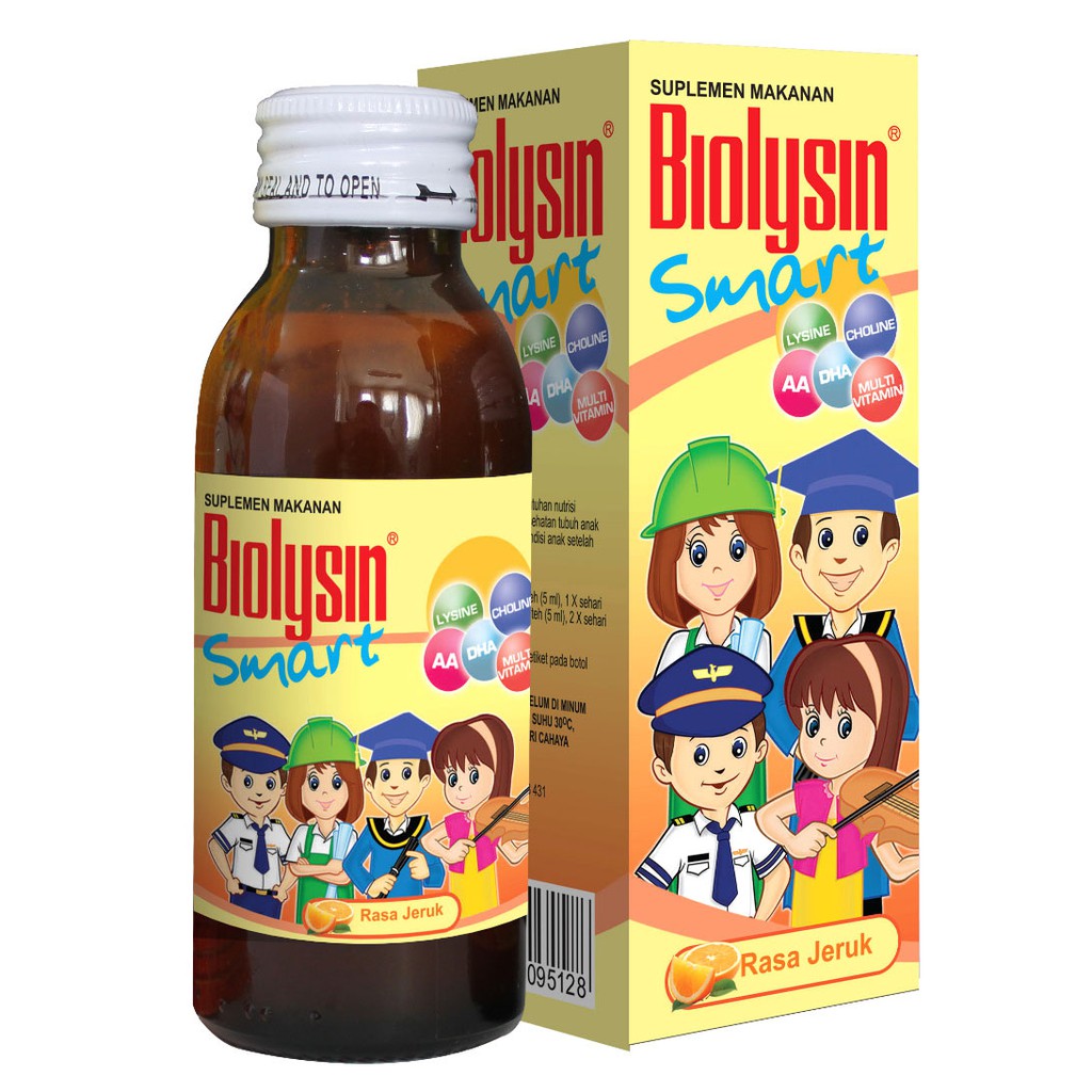 BIOLYSIN SMART 100ML NUTRISI OTAK PENAMBAH NAFSU MAKAN ANAK