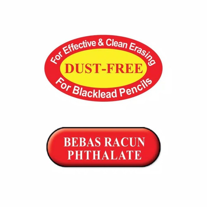 

TULIS-ALAT- FABER-CASTELL ERASER DUST FREE 7120 BIG WHITE -ALAT-TULIS.