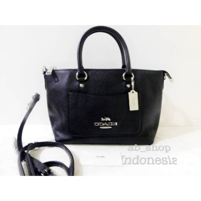 Tas Coach F31466 Emma mini satchel black SHW