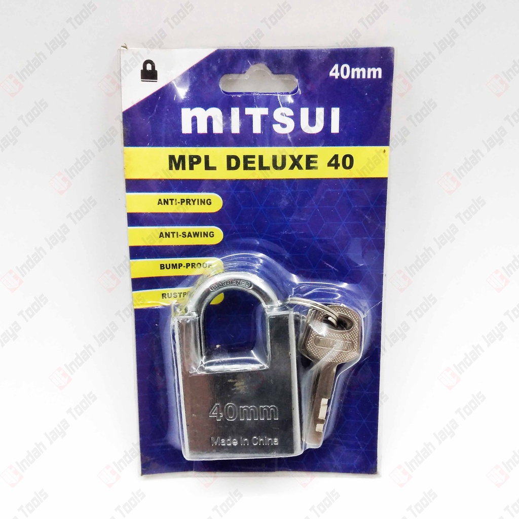 MITSUI MPL 40 Gembok Jaket 40mm Anti Maling Anti Karat Deluxe Jacket