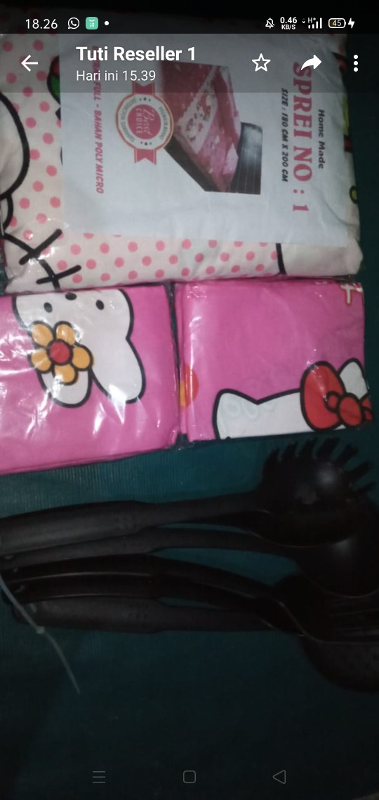 Home Made Sprei No 1 Hello Kitty