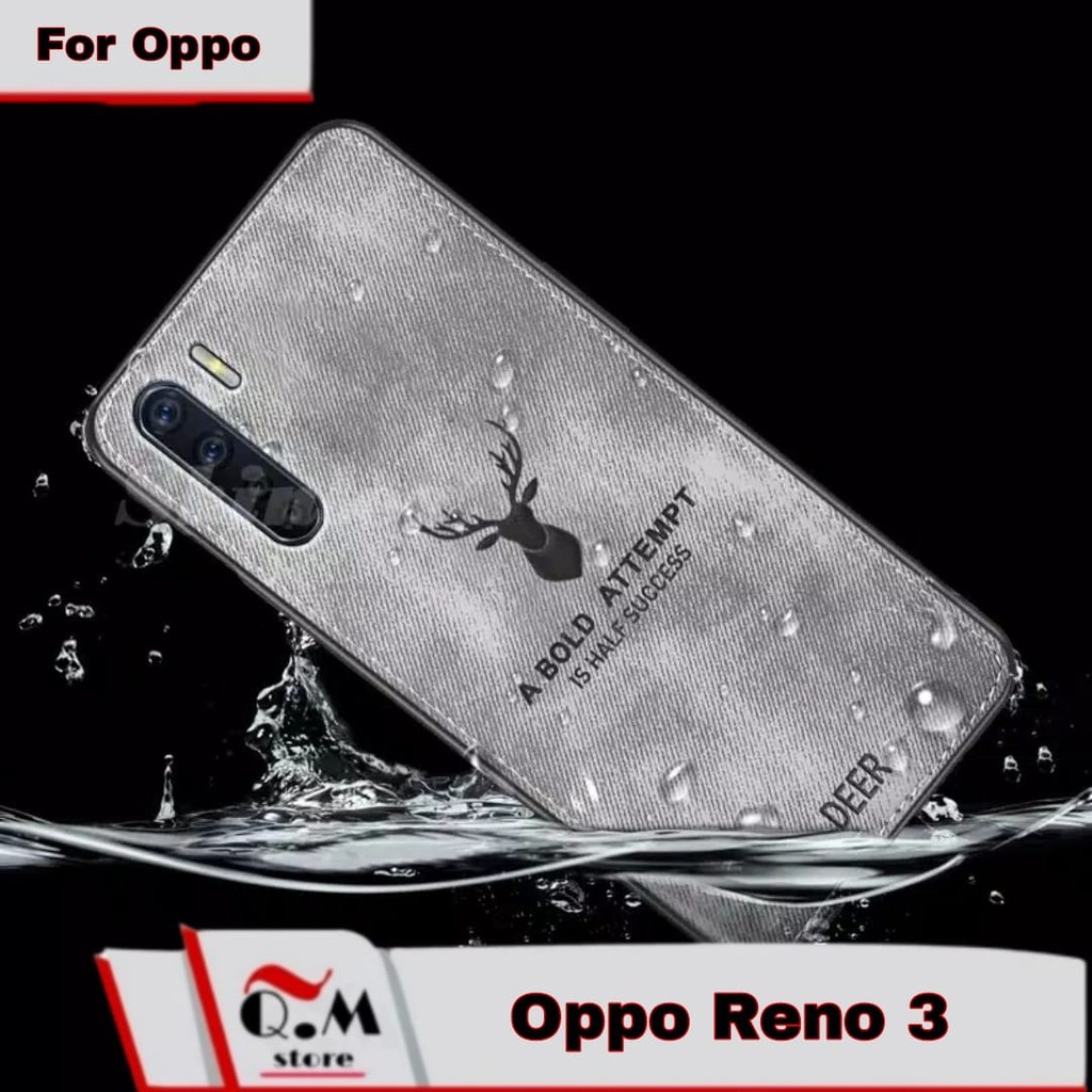 Case OPPO A95 / A74 / OPPO A91 / Reno 3 SoftCase Deer High Quality Casing Deer Bermotif Rusa Jens